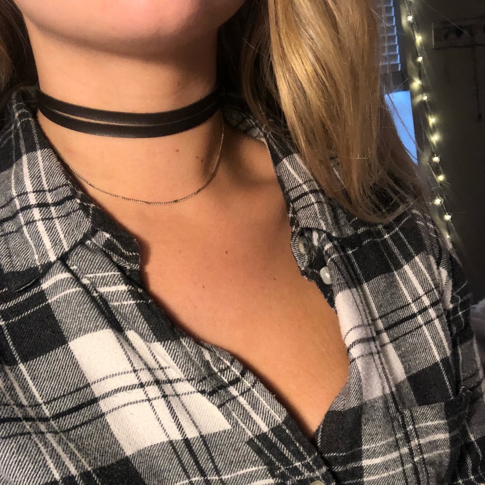 Black Leather Choker